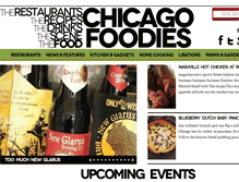 Tablet Screenshot of chicagofoodies.com